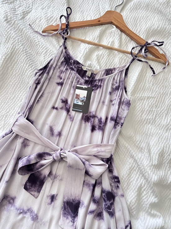 SMITH Pants - Smith Purple Tie Dye Wide Leg Jumpsuit